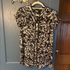 Monochrome Abstract Blouse